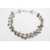 Women's Necklace 925 Sterling Silver gray labradorite stone P 389
